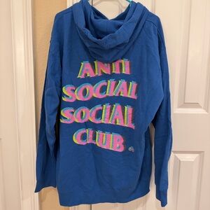 NWT Anti Social Social Club Vibrant Blue Hoodie